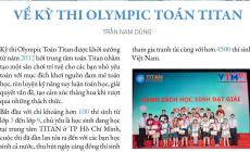 Về kỳ thi Olympic Toán Titan